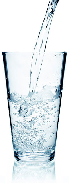 Glass of pure water